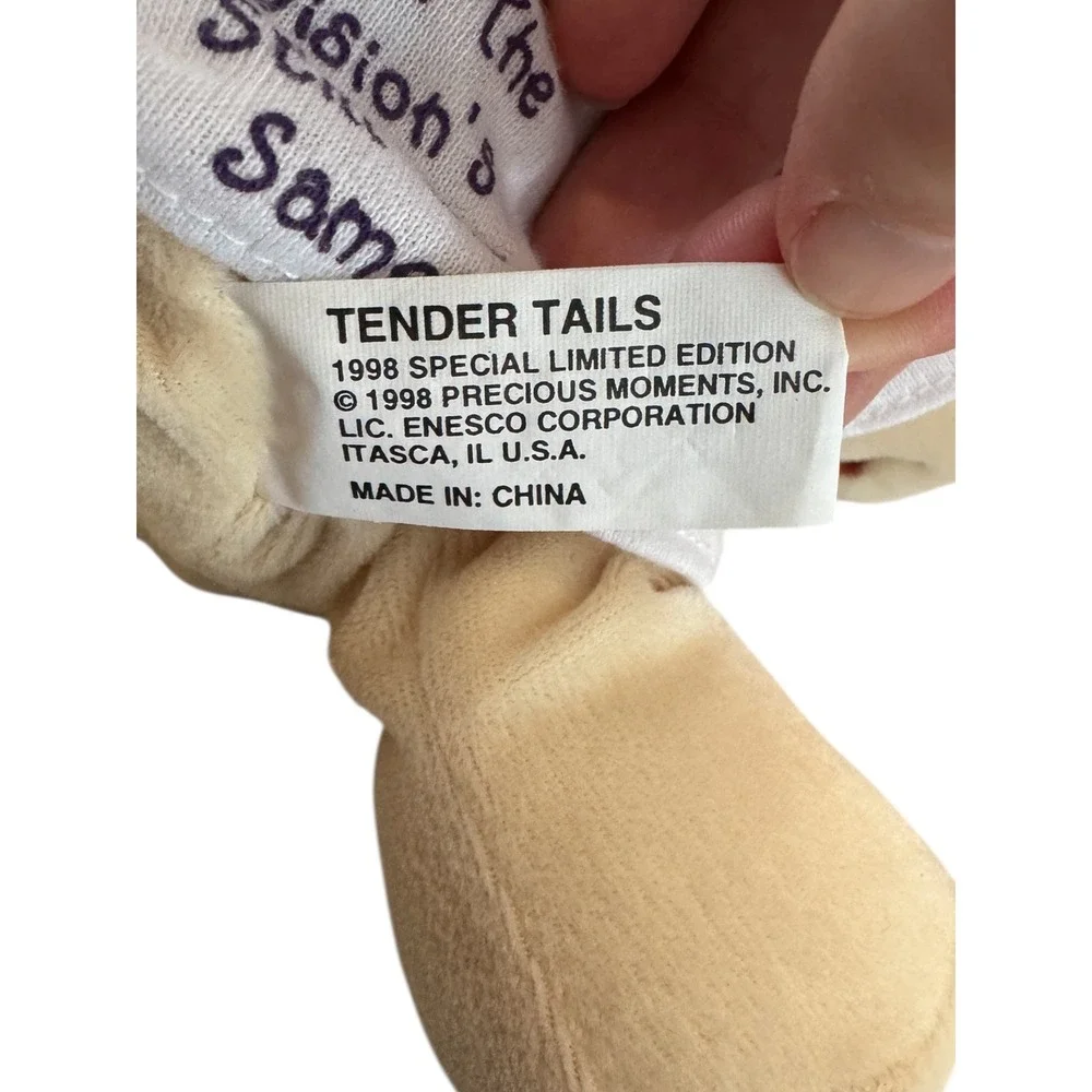 Precious Moments 20th Anniversary Plush 1998 Enesco Tender Tails Limited Edition